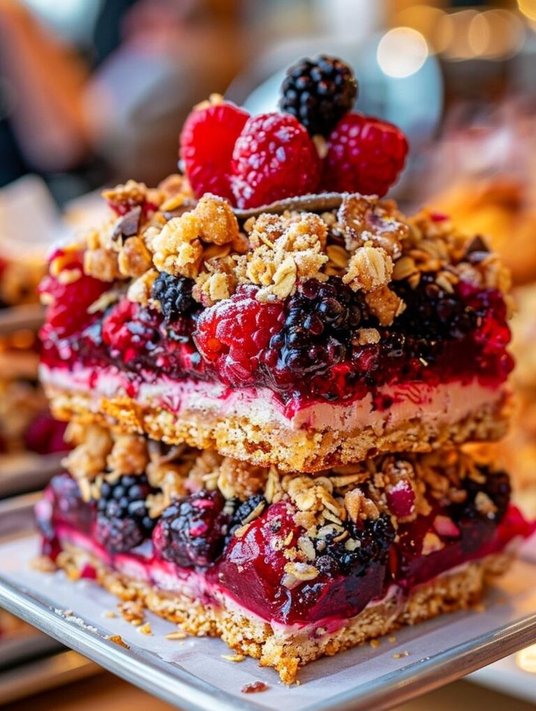Luxurious Berry Crumble Bars Recipe