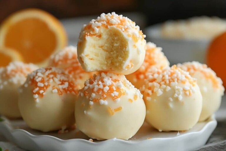 No Bake Orange Creamsicle Truffles Recipe