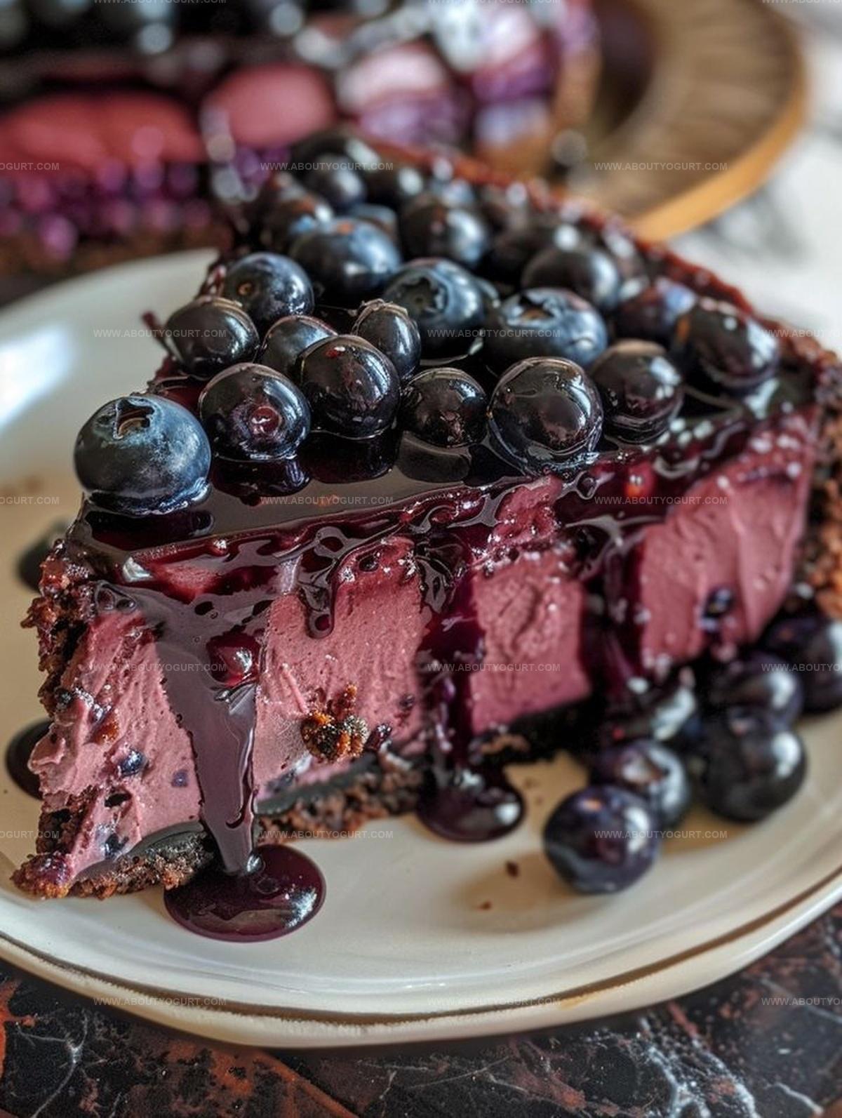 Chocolate Blueberry Ganache Cheesecake Recipe