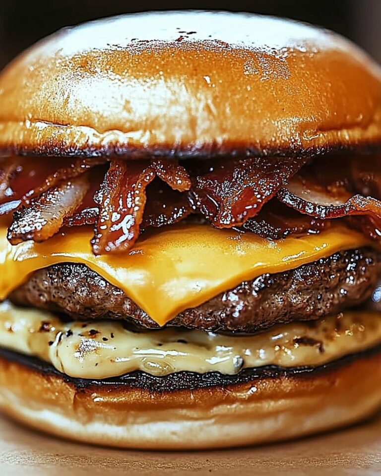 Crispy Bacon Burgers Recipe