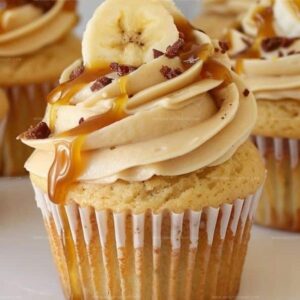Banana Caramel Cupcakes With Caramel Cream Cheese Frosting Recipe