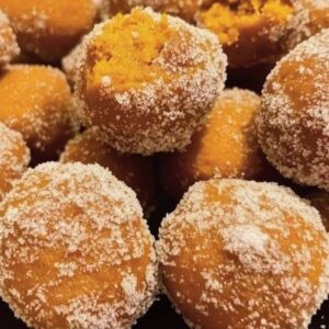 Pumpkin Donut Holes (Air Fryer or Oven) Recipe
