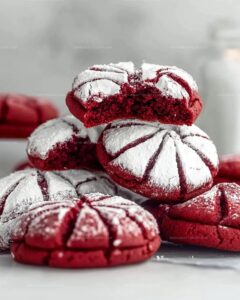 Red Velvet Crinkle Cookie Recipe