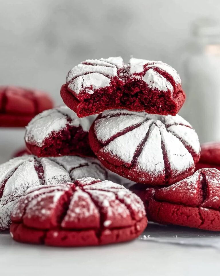 Red Velvet Crinkle Cookie Recipe