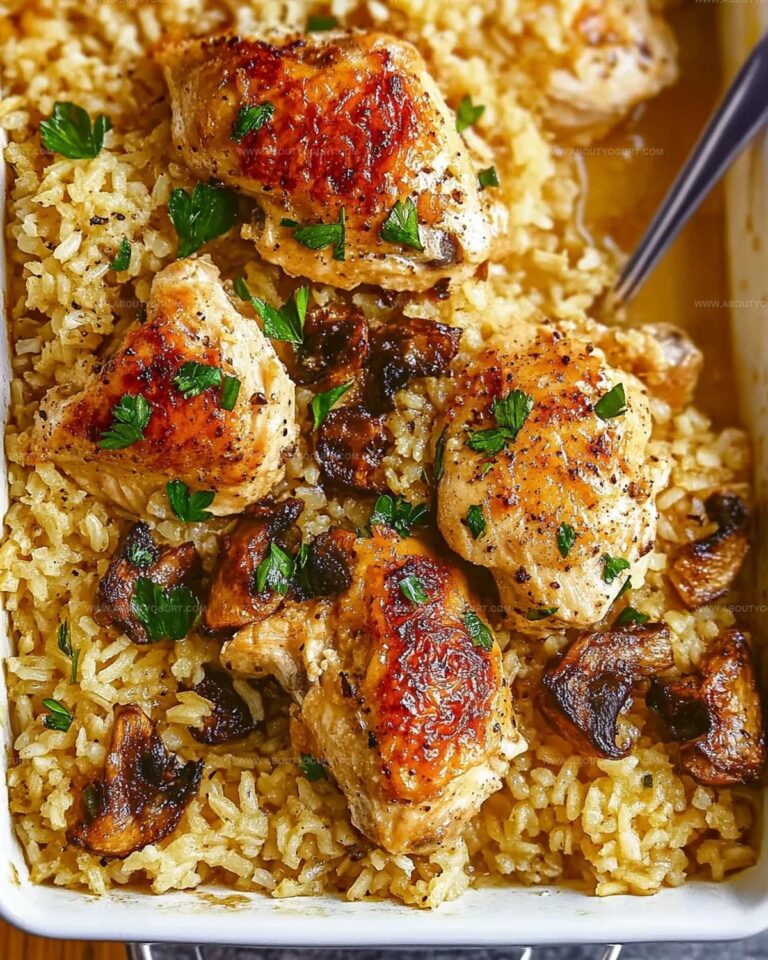 Oven Baked Chicken and Rice Recipe