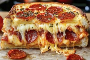 Pepperoni Pizza Grilled Cheese Recipe
