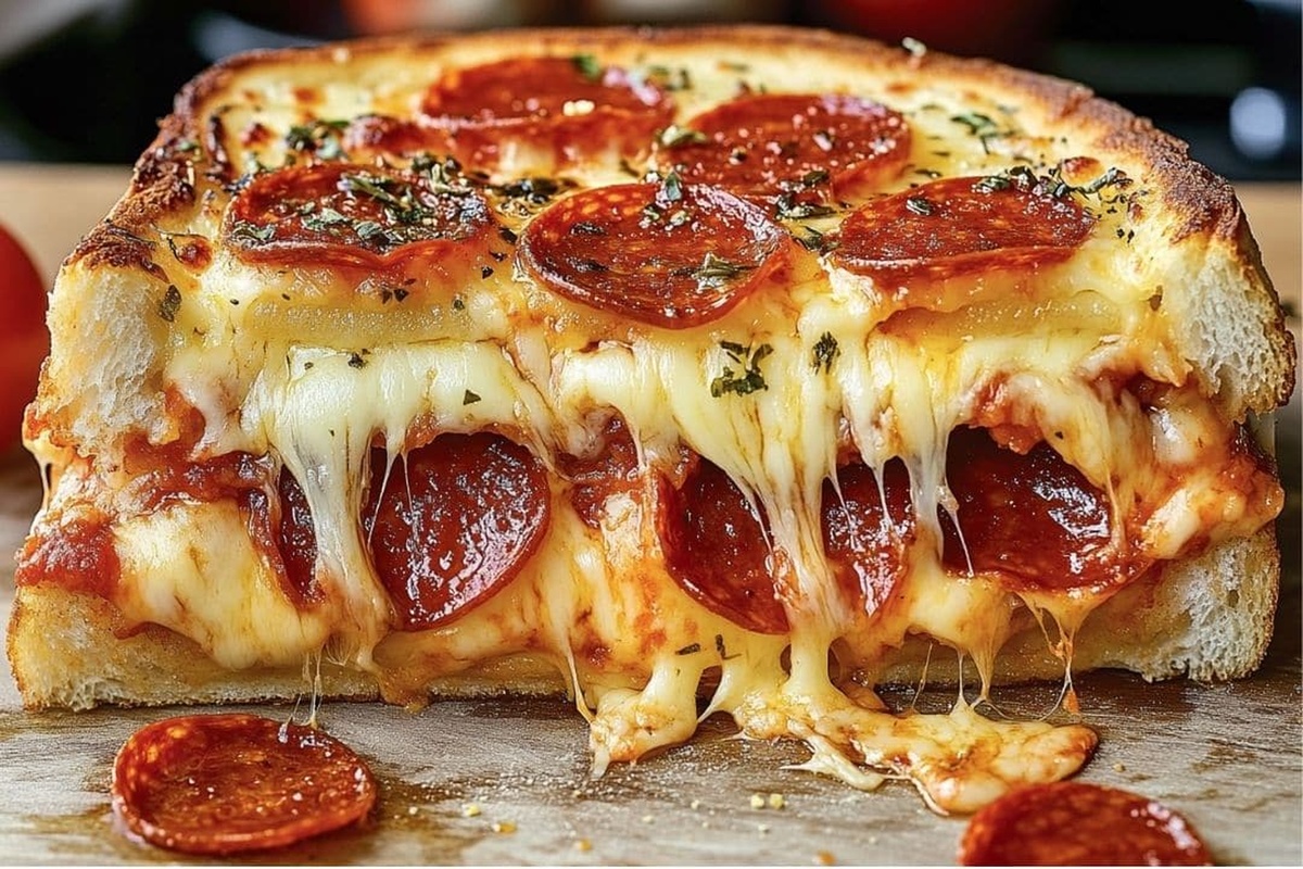 Pepperoni Pizza Grilled Cheese Recipe