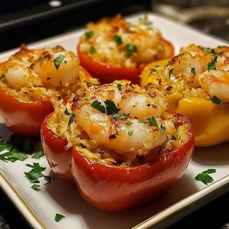 Crab and Shrimp Stuffed Bell Peppers Recipe