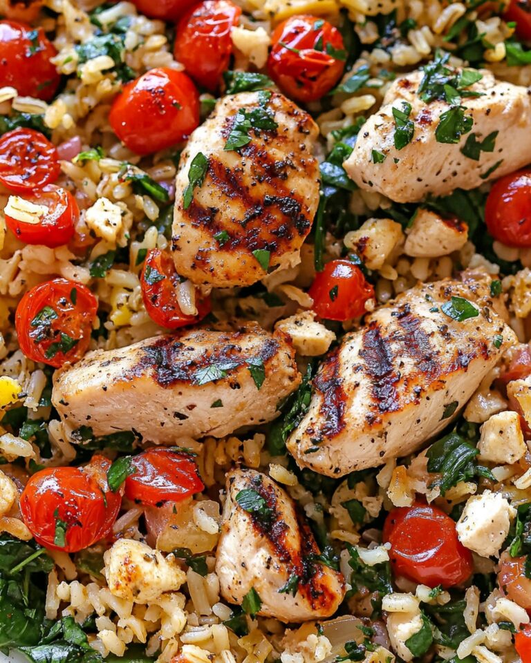 Greek Chicken and Lemon Rice (30 Minutes, One-Pot) Recipe