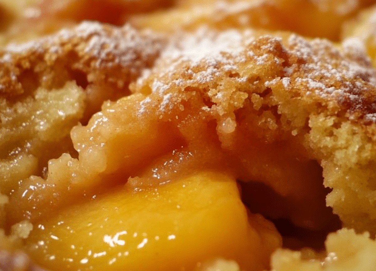 Super Easy Peach Cobbler Recipe