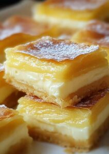 Vanilla Custard Cream Squares Recipe
