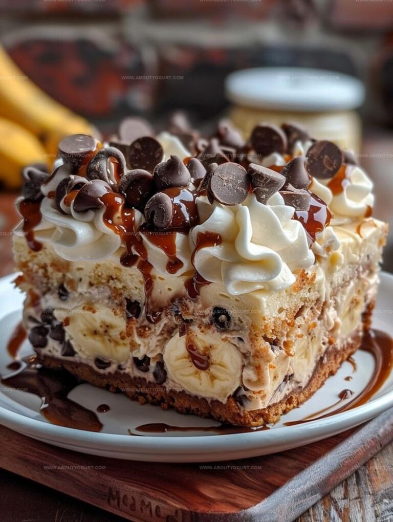 Banana Chocolate Chip Poke Cake Recipe