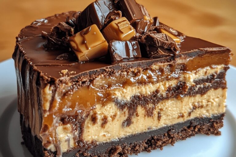 Caramel Brownie Cheesecake Recipe
