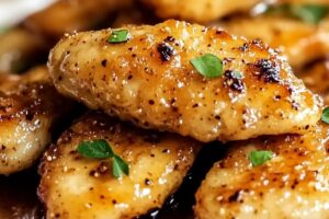 Air Fryer Honey Butter Garlic Chicken Tenders Recipe