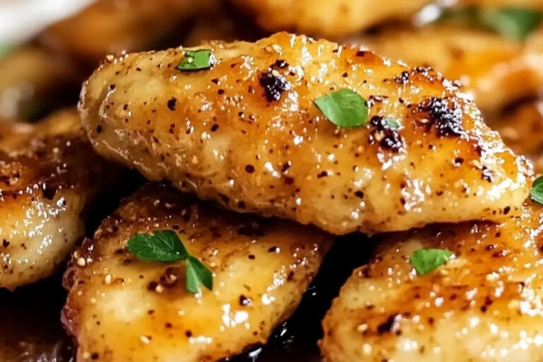 Air Fryer Honey Butter Garlic Chicken Tenders Recipe