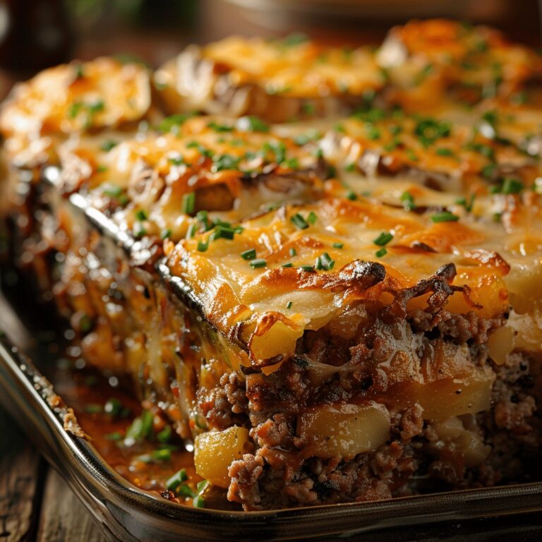 Hefty Cowboy Meatloaf And Potato Casserole Recipe