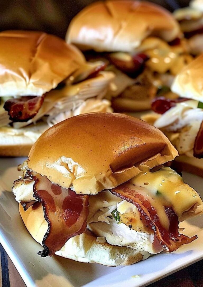 Chicken Bacon Ranch Sliders Recipe