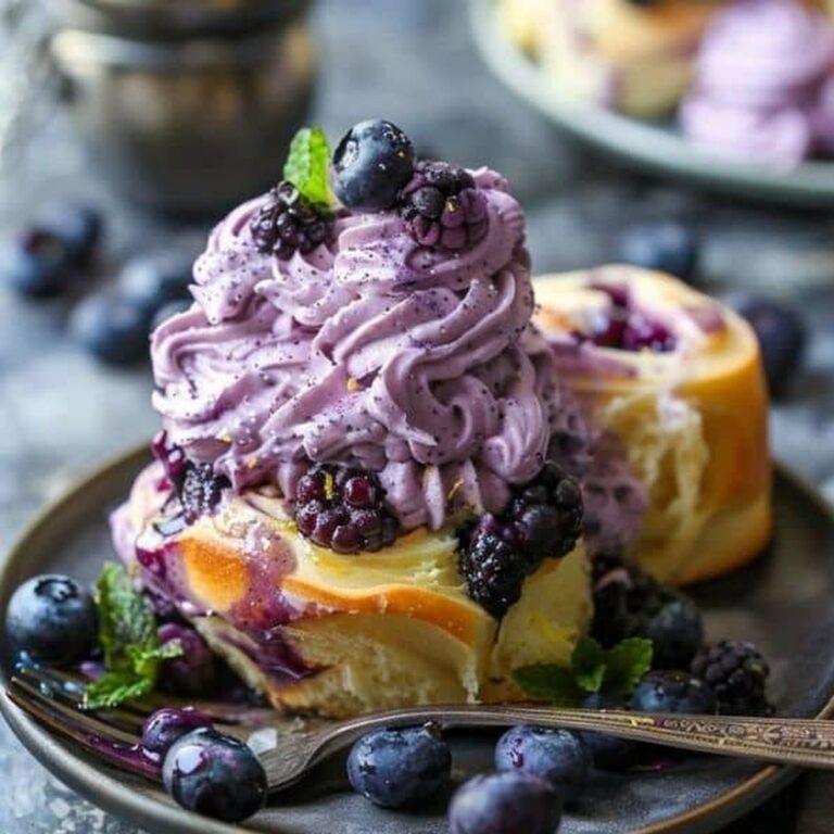 Lemon Blueberry Sweet Rolls With Blueberry Cream Cheese Frosting Recipe