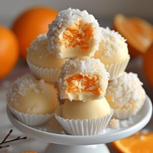 Quick No Bake Orange Creamsicle Truffles Recipe