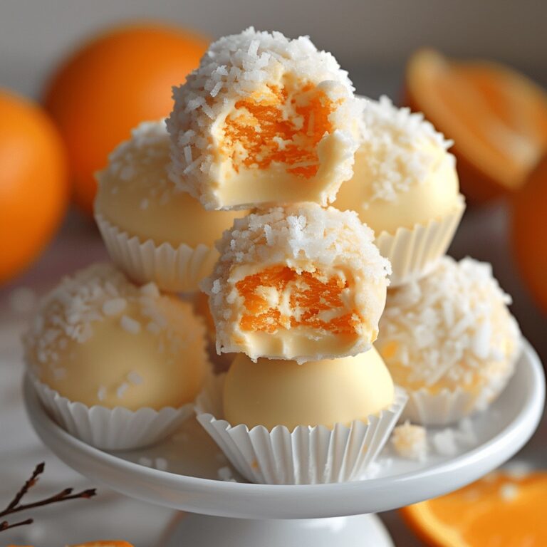 Quick No Bake Orange Creamsicle Truffles Recipe