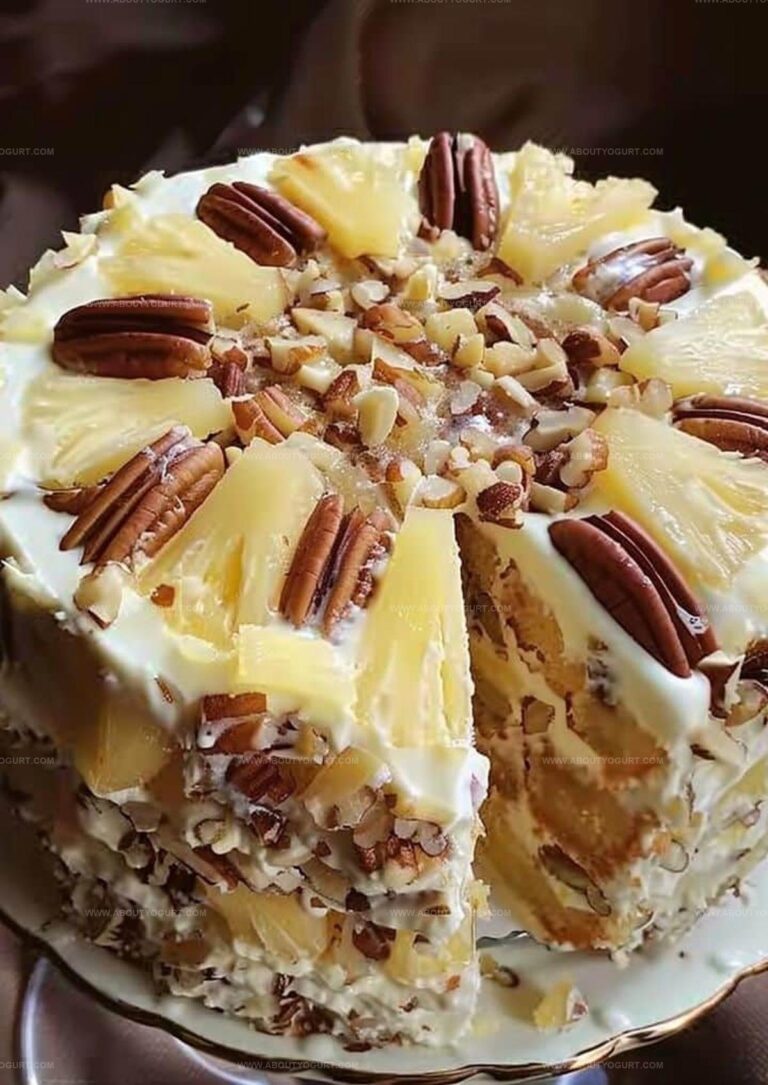 Creamy Pineapple Pecan Cake Recipe