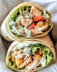 Flavorful Rotisserie Chicken Wraps Recipe