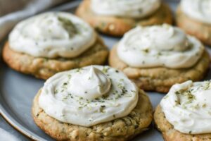 Soft and Chewy Zucchini Cookies with Cream Cheese Frosting Recipe