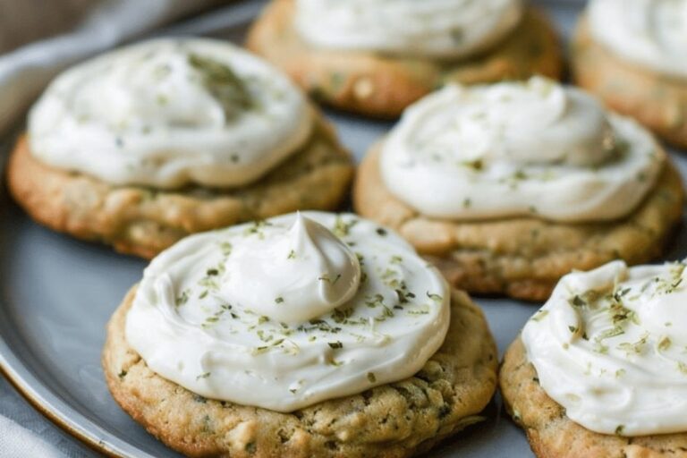 Soft and Chewy Zucchini Cookies with Cream Cheese Frosting Recipe