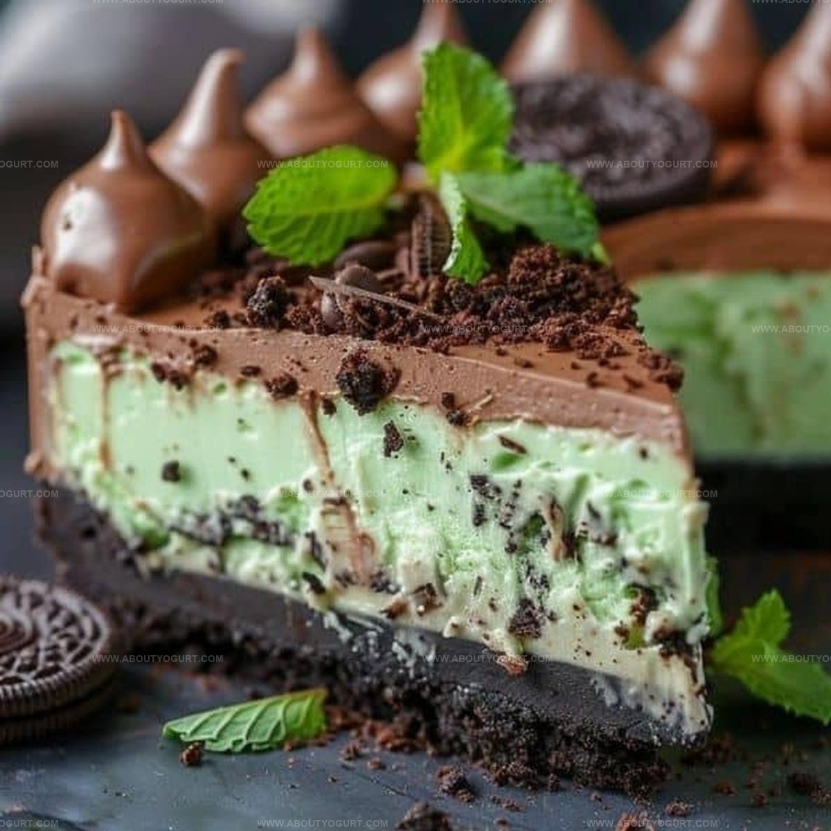 Mint Chocolate Cheesecake With Oreo Crust Recipe