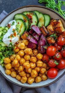 Roasted Chickpea & Veggie Bowl Recipe