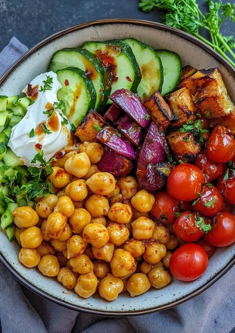Roasted Chickpea & Veggie Bowl Recipe