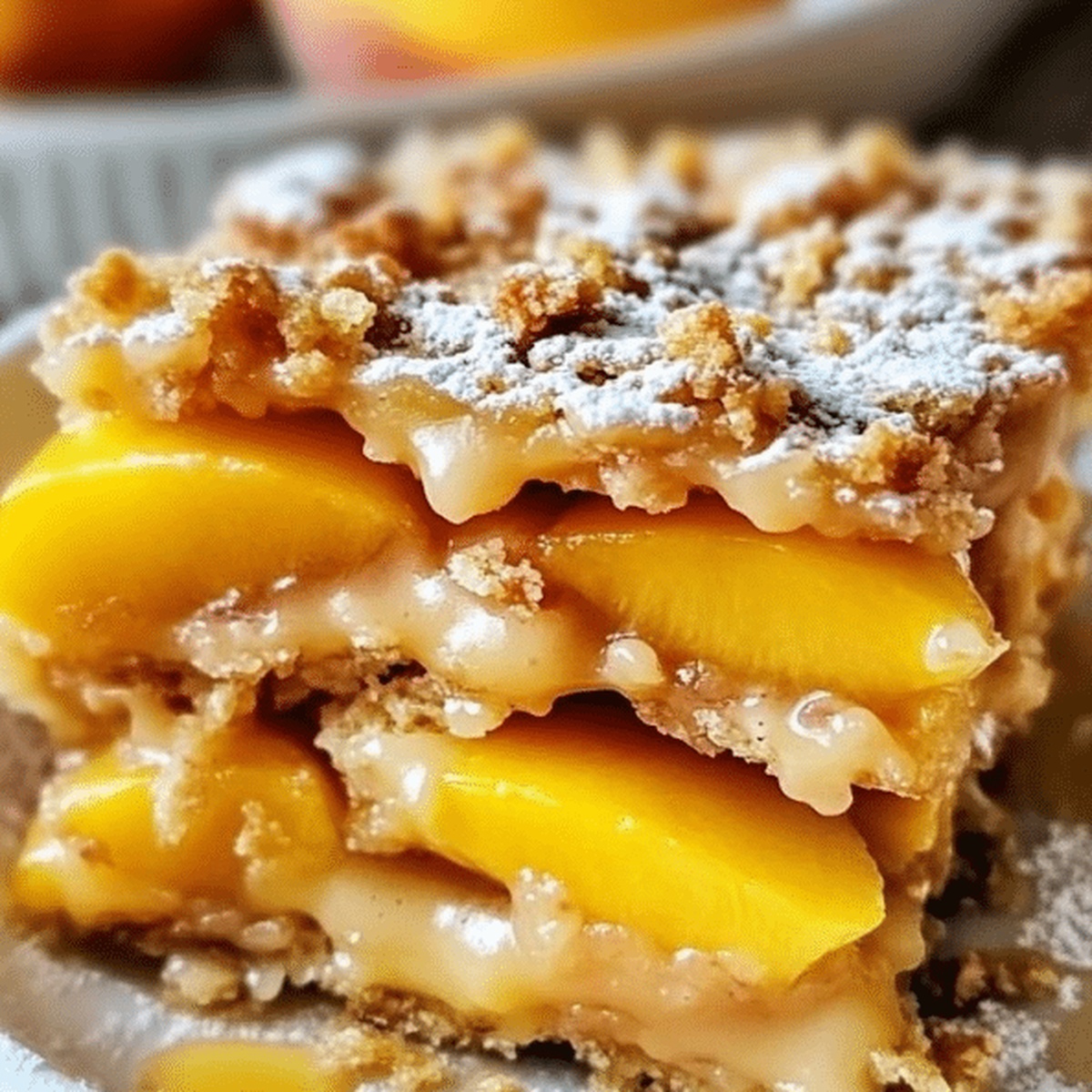 Sun-Kissed Peach Crumble Delights Recipe