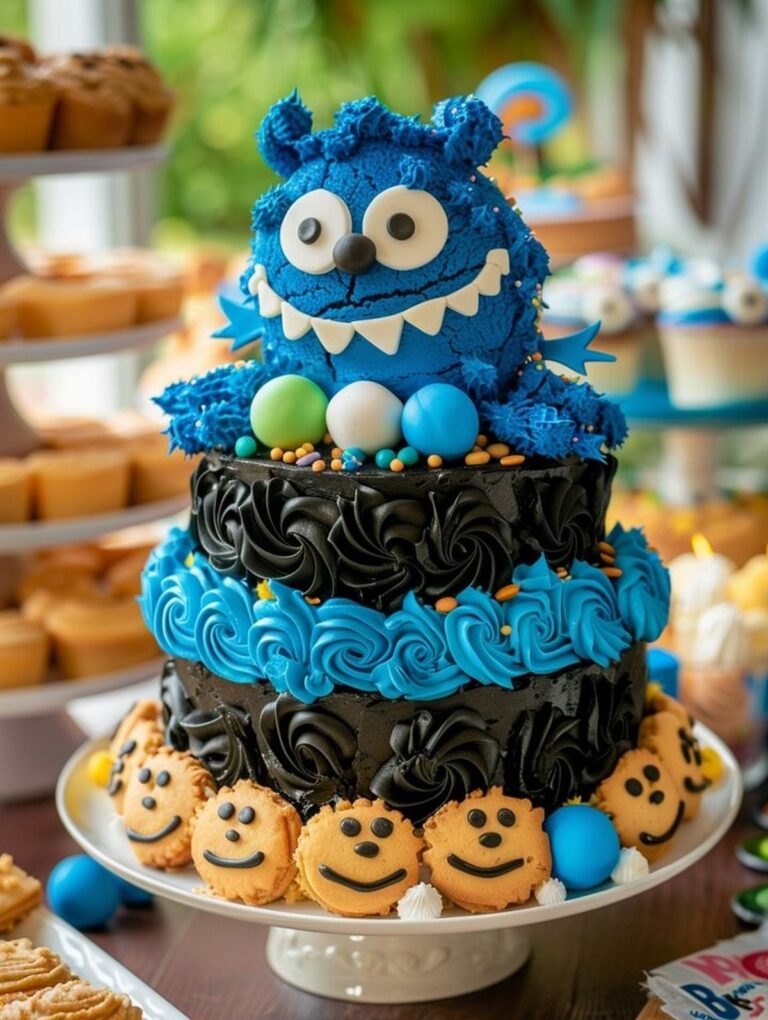 Giant Cookie Monster Cheesecake Recipe