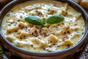 Creamy Alfredo Lasagna Soup Recipe