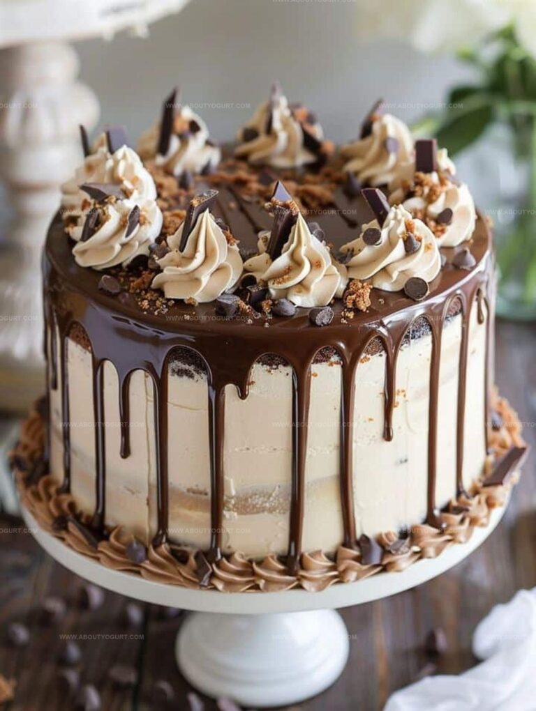 Chocolate Peanut Butter Cheesecake Cake Recipe