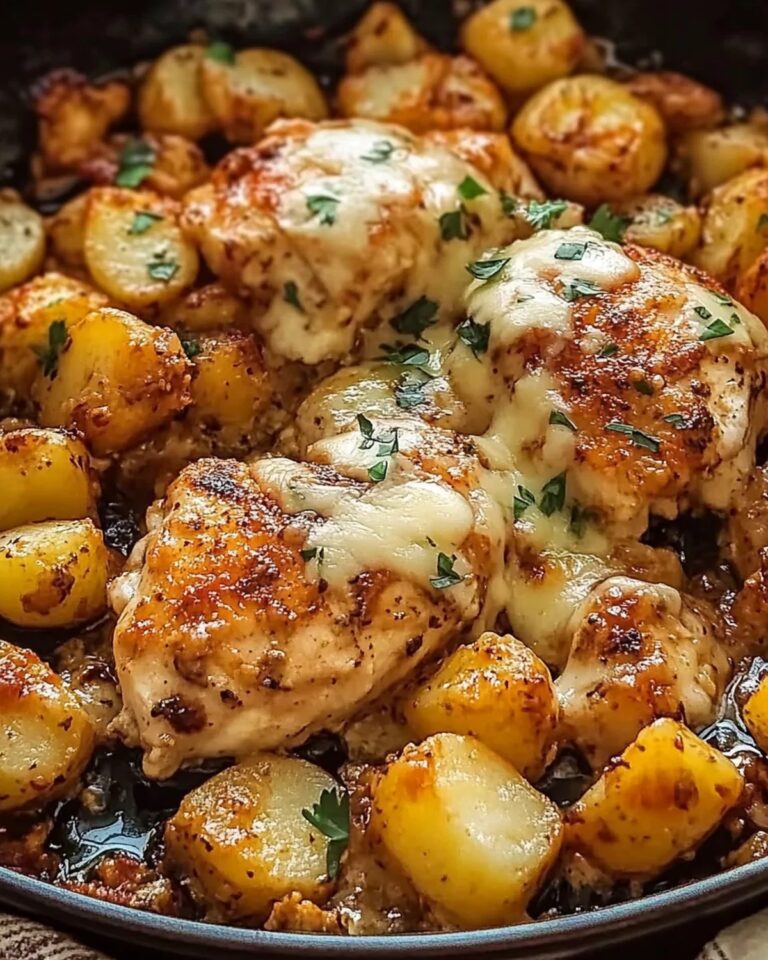 Garlic Parmesan Chicken and Potatoes (One-Pan Dinner) Recipe