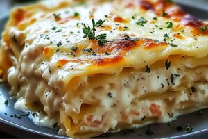 Garlic Butter Shrimp Scampi Lasagna Recipe