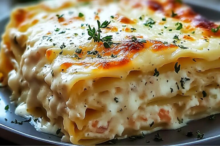 Garlic Butter Shrimp Scampi Lasagna Recipe