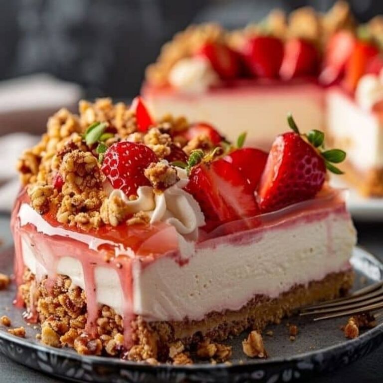 Strawberry Crunch Cheesecake Recipe