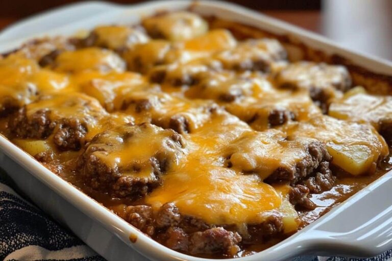 Amish Hamburger Steak Bake Recipe