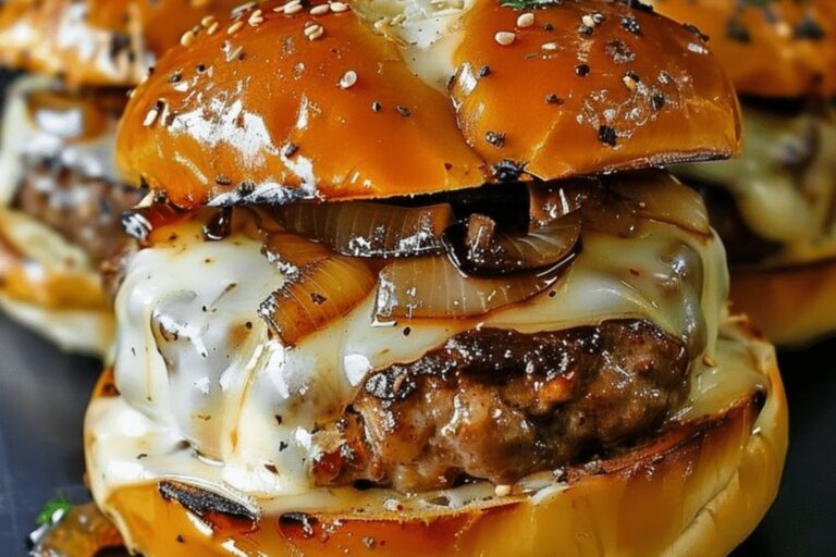 French Onion Soup Burgers Recipe