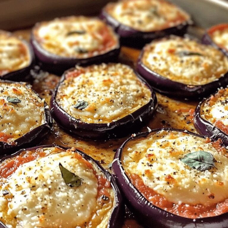 Baked Eggplant Parmesan Rounds Recipe