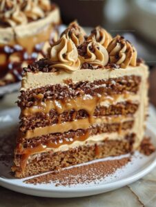 Caramel Coffee Buttercream Cake Recipe