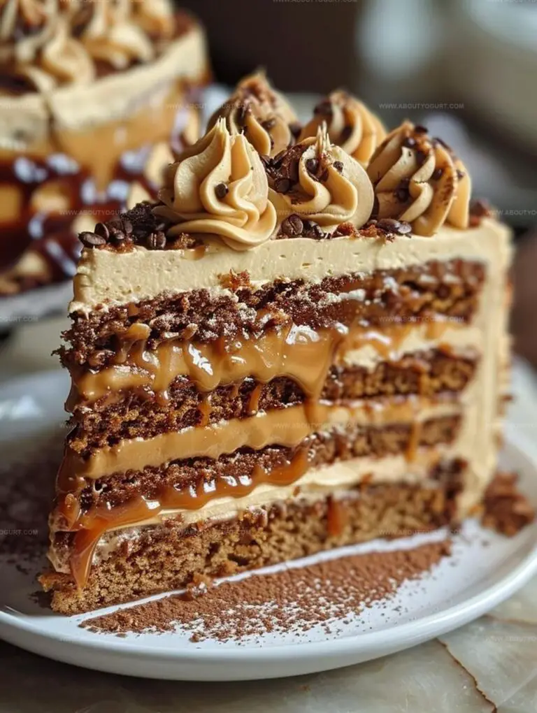 Caramel Coffee Buttercream Cake Recipe