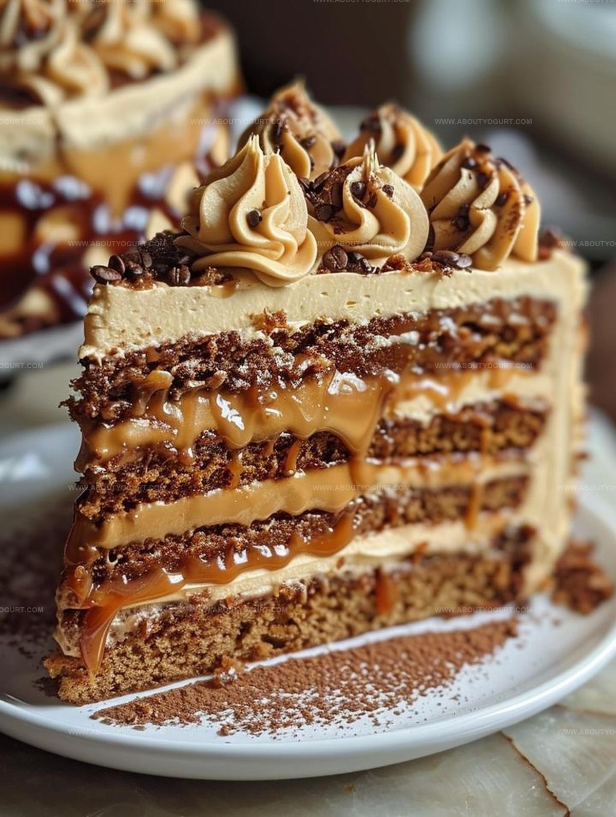 Caramel Coffee Buttercream Cake Recipe