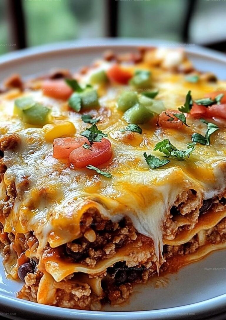 Easy Mexican Taco Lasagna Recipe