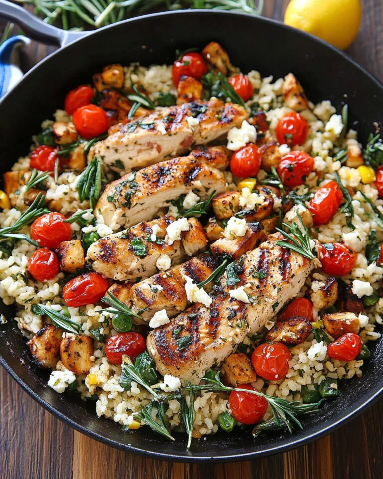 Greek Chicken and Lemon Rice Recipe