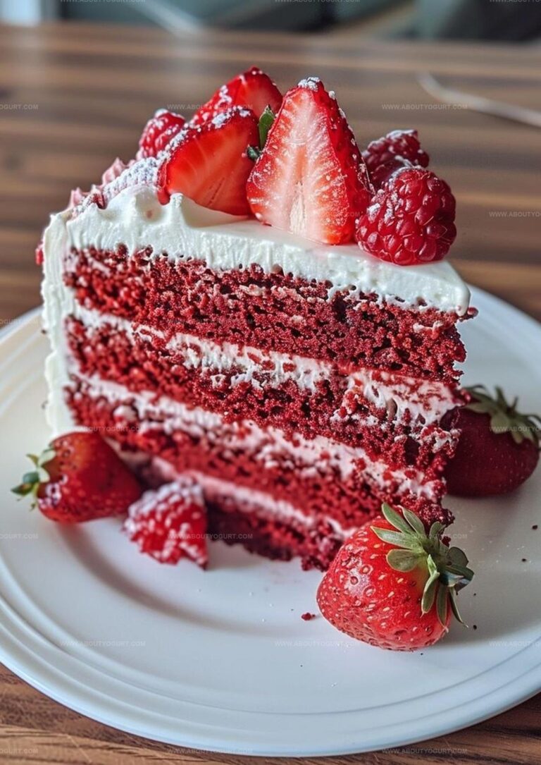 Strawberry Velvet Cake Recipe