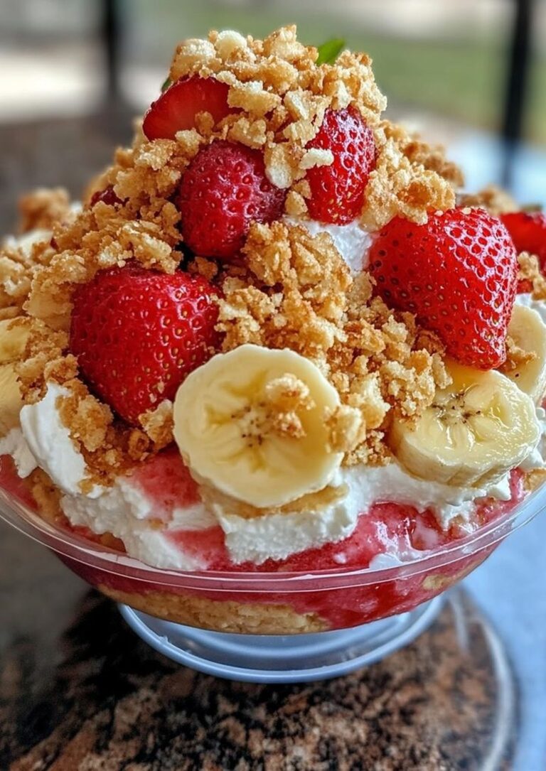 Strawberry Crunch Banana Pudding Recipe