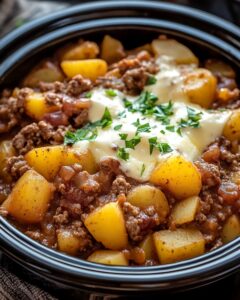 Slow Cooker Cowboy Potato Casserole Recipe